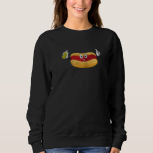 Warme honden Foodie Mosterd Worst Warme hond Sandw Trui