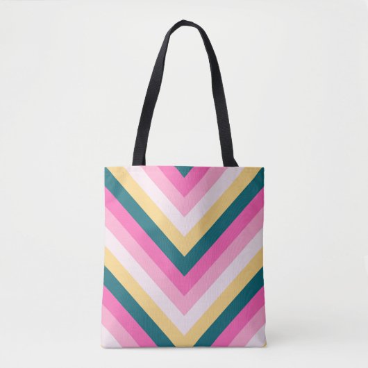 warme honing chevron tote bag (Voorkant)