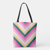 warme honing chevron tote bag (Achterkant)