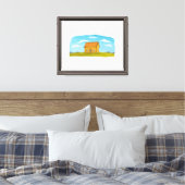 Warme Huis Landschap Canvas Afdruk (Insitu (Slaapkamer))
