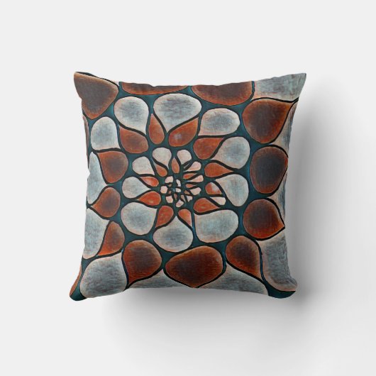 Warme impressies kussen (Achterkant)