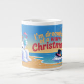 Warme Kerst Droom Grote Koffiekop (Voorkant)