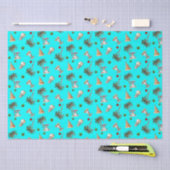 Warme Kerst Palmbomen Sneeuwmannen Aqua Tissuepapier (Craft)