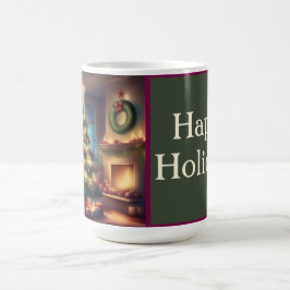 Warme kerstboom koffiemok