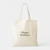 Warme kerstboom tote bag (Achterkant)