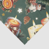 Warme kerstkaarsen tissuepapier (Detail)