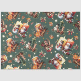 Warme kerstkaarsen tissuepapier