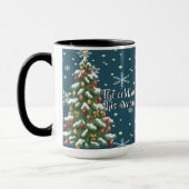 Warme Kerstmagie Aangepaste Cadeaus voor Iedereen Mok (Links)