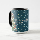 Warme Kerstmagie Aangepaste Cadeaus voor Iedereen Mok (Voorkant links)