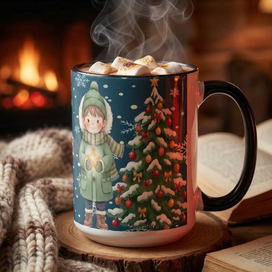 Warme Kerstmagie Aangepaste Cadeaus voor Iedereen Mok