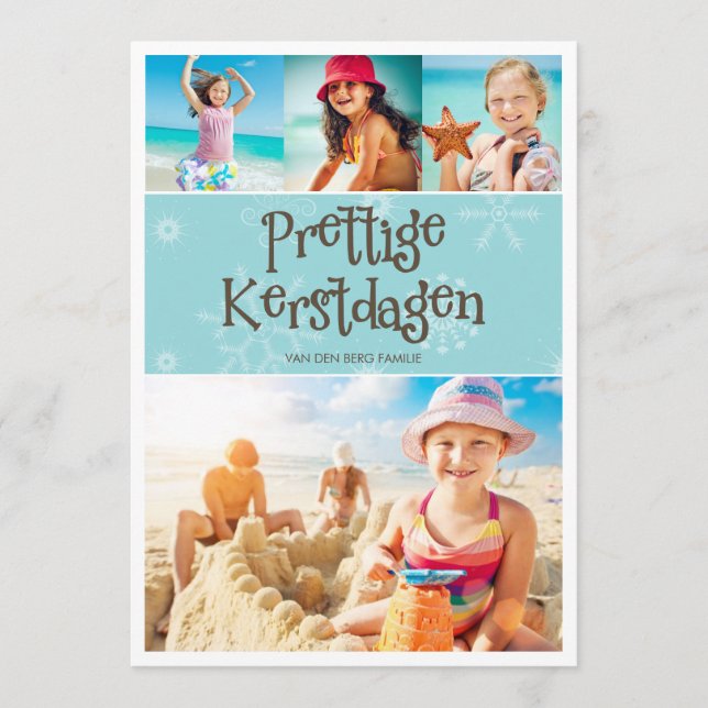 Warme Kerstmis Groet van de vakantie (Voorkant)