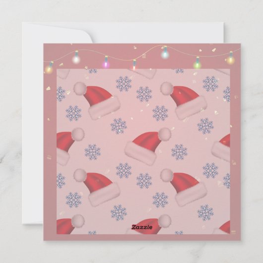 Warme kerstwensen bij de open haard feestdagenkaart (Achterkant)