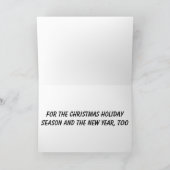 WARME KERSTWENSEN EN OOK NIEUWJAAR FEESTDAGEN KAART (Binnen)