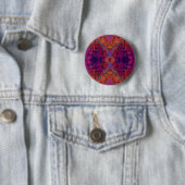 Warme Kleur Abstracte Patroon Button (In situ)