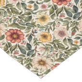 Warme kleur Rozen Botanisch Korte Tafelloper (Hoek)