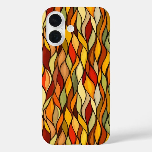 Warme kleuren Abstracte Herfst Case-Mate iPhone Case (Achterkant)