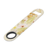 Warme Kleuren Bloemendesign Speed Flessenopener (Achterkant Gekanteld)