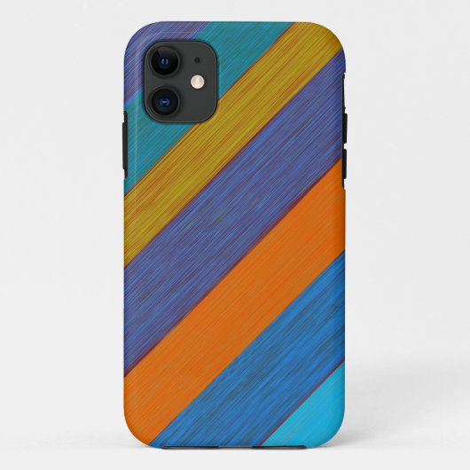  warme kleuren diagonale strepen Case-Mate iPhone case (Achterkant)