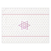 Warme kleuren Joodse feestdagen sterren Tafelkleed (Voorkant (Horizontaal))