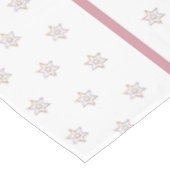 Warme kleuren Joodse feestdagen sterren Tafelkleed (Gekanteld)