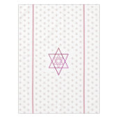 Warme kleuren Joodse feestdagen sterren Tafelkleed (Voorkant)