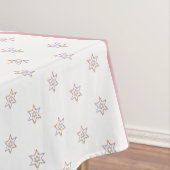 Warme kleuren Joodse feestdagen sterren Tafelkleed (Voorbeeld)