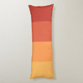Warme kleuren - retro tinten strepen lichaamskussen (Achterkant (Verticaal))
