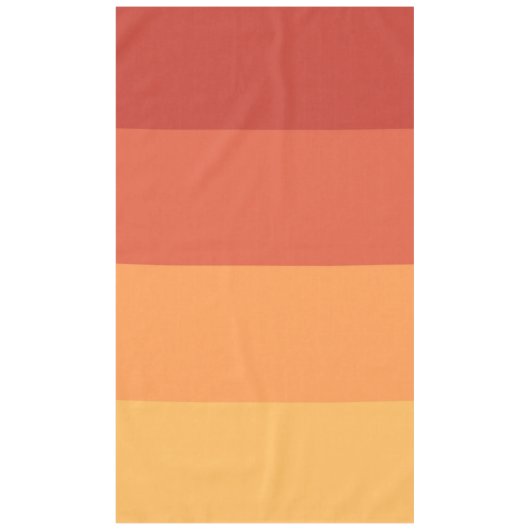 Warme kleuren - retro tinten tafelkleed (Voorkant)