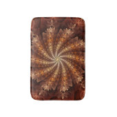 Warme kleuren, Trippy Modern Fractal Art Patroon Badmat (Voorkant Verticaal)