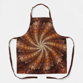 Warme kleuren, Trippy Modern Fractal Art Patroon Schort (Voorkant)