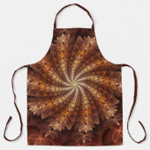 Warme kleuren, Trippy Modern Fractal Art Patroon Schort (Voorkant)