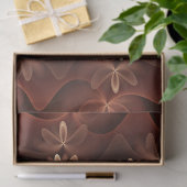 Warme kleuren, Trippy Modern Fractal Art Patroon Tissuepapier (Geschenk)