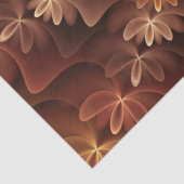 Warme kleuren, Trippy Modern Fractal Art Patroon Tissuepapier (Detail)