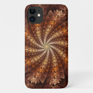 Warme kleuren, trippy modern fractal kunstpatroon Case-Mate iPhone case