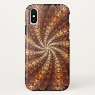 Warme kleuren, trippy modern fractal kunstpatroon Case-Mate iPhone case