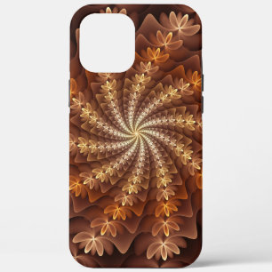 Warme kleuren, trippy modern fractal kunstpatroon Case-Mate iPhone case
