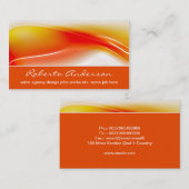 Warme kleurrijke kleuren visitekaartje (Voorkant / Achterkant)