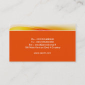 Warme kleurrijke kleuren visitekaartje (Achterkant)