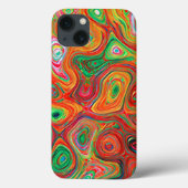 Warme kleurrijke Liquid Abstract Impressionist Case-Mate iPhone Case (Achterkant)
