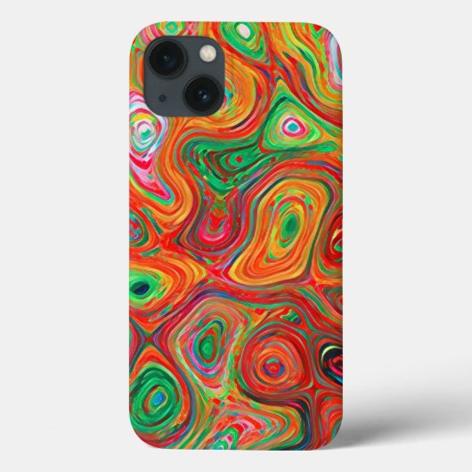 Warme kleurrijke Liquid Abstract Impressionist Case-Mate iPhone Case (Achterkant)