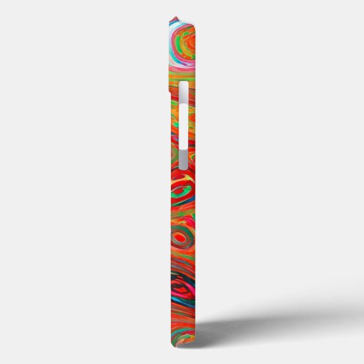 Warme kleurrijke Liquid Abstract Impressionist Case-Mate iPhone Case (Achterkant / Links)