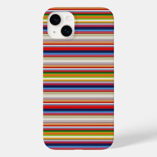 Warme kleurrijke strepen Case-Mate iPhone case (Achterkant)