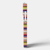 Warme kleurrijke strepen Case-Mate iPhone case (Achterkant / Links)