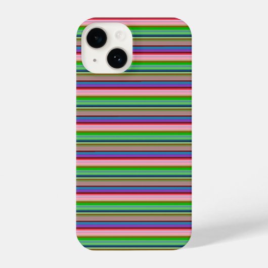 Warme kleurrijke strepen iPhone hoesje (Achterkant)
