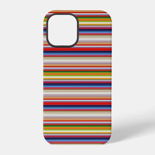 Warme kleurrijke strepen iPhone hoesje (Achterkant)