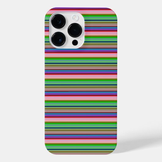 Warme kleurrijke strepen iPhone hoesje (Achterkant)