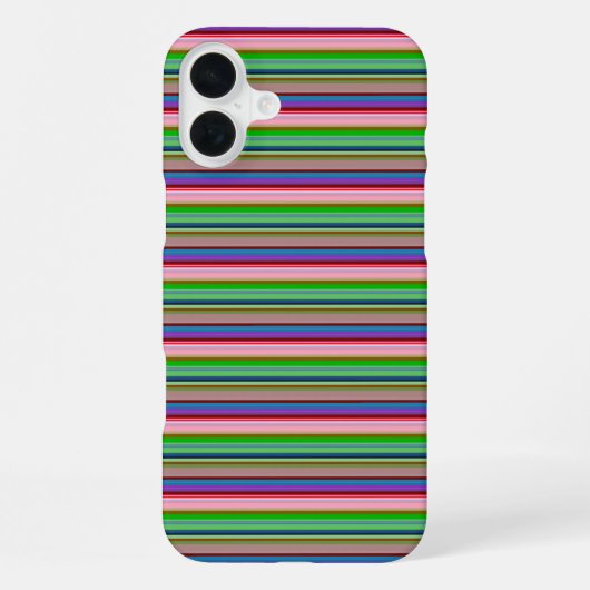 Warme kleurrijke strepen iPhone hoesje (Achterkant)