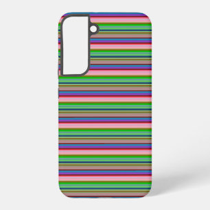 Warme kleurrijke strepen samsung galaxy hoesje