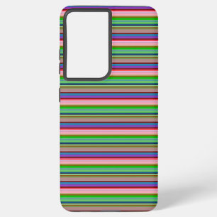 Warme kleurrijke strepen samsung galaxy hoesje