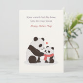 Warme knuffels, Panda Love Feestdagenkaart (Staand voorkant)